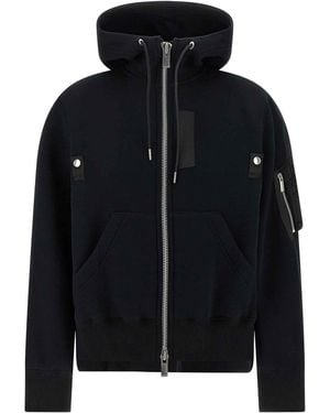 Sacai Sponge Hoodie - Black
