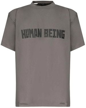 Balenciaga Printed T-Shirt - Grey