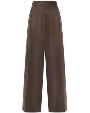 Magda Butrym Cotton Trousers - Brown