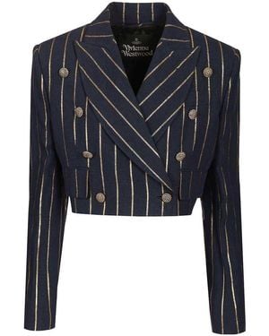 Vivienne Westwood Cut Off Blazer - Blue