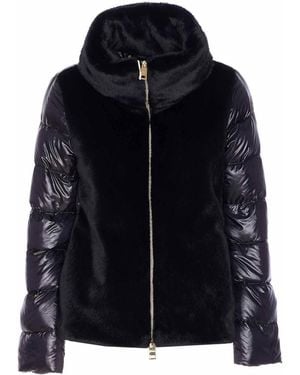 Herno Bomber With Zip Closure - Blue