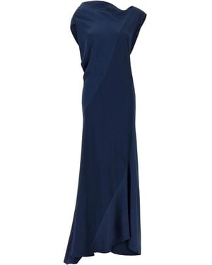 Alberta Ferretti Knielanges Kleid - Blau