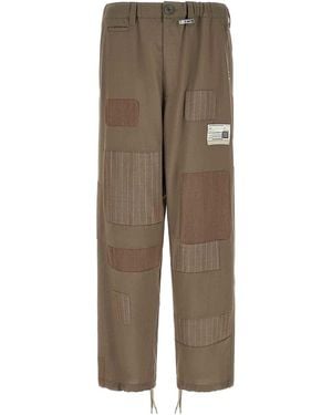 Maison Mihara Yasuhiro Repaired Wool Pants - Natural
