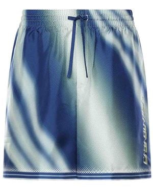 CASABLANCA Art Of The Serve Silk Shorts - Blue