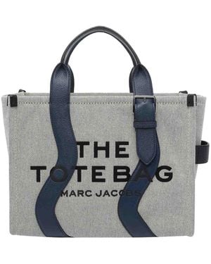 Marc Jacobs The Wavy Canvas Medium Tote Bag - Blue