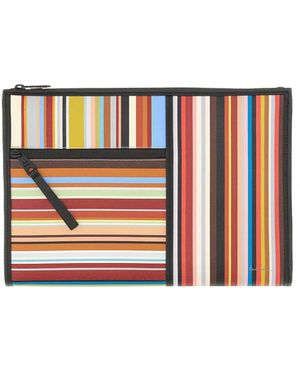 Paul Smith Signature Stripe Pouch - White