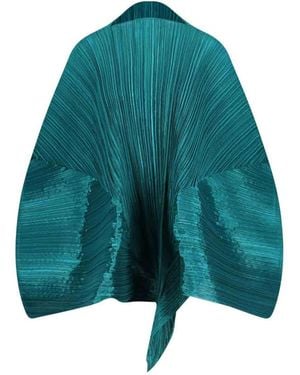 Pleats Please Issey Miyake Pleated Scarf - Blue