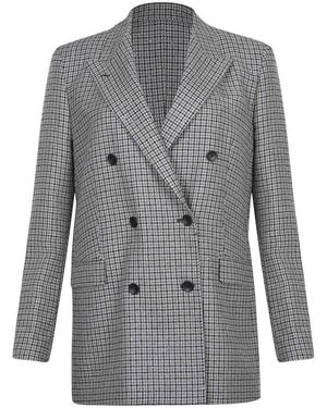 Tagliatore Double-Breasted Jacket Made Of A Wool Blend - Gray