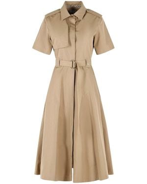 Burberry Tanya Shirt Dress - Natural