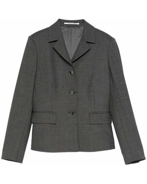 Tagliatore Tailored Jacket With Notched Collar - Gray