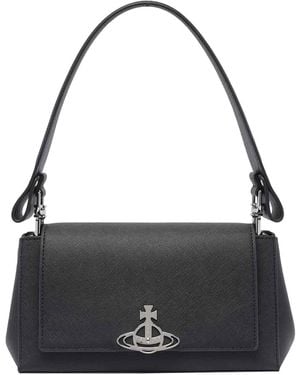 Vivienne Westwood Medium Hazel Shoulder Bag - Black