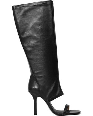 Patrizia Pepe The Skin Sandal Boot - Black