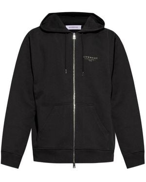 Givenchy Hoodie And Zip Sweatshirt - Black