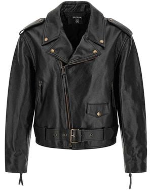 Balmain Biker Jacket - Black