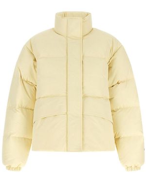 Jil Sander Technical Fabric Quilted Down Jacket - Natural