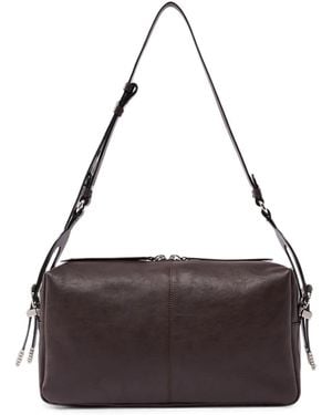 Pinko Classic Leather Shoulder Bag - Metallic