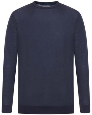 Kiton Crewneck Jumper - Blue