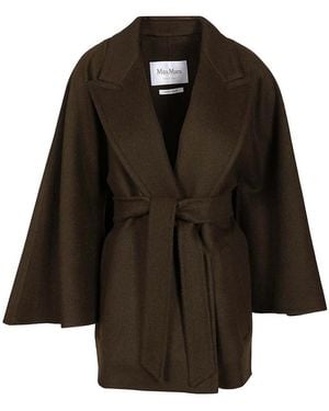 Max Mara Short Robe Coat - Black