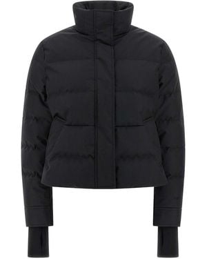 McQueen Cropped Down Jacket - Black