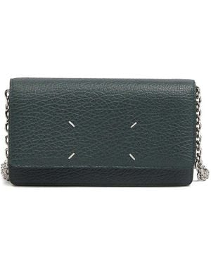 Maison Margiela Four Stitches Wallet With Chain - Grey