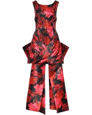 For Love & Lemons Dark Romance Mini Dress - Red