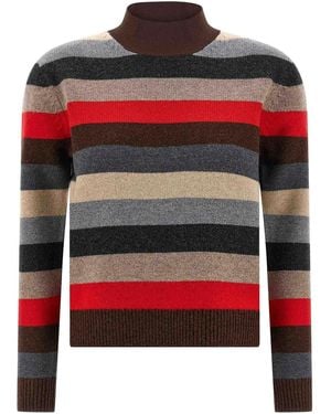 Tory Burch Striped Sweater - Red
