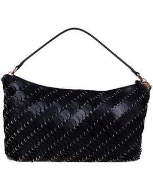 Rabanne Leather Bag Shoulder Bag - Blue