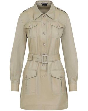 Tom Ford Safari Mini Dress - Natural