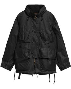 Barbour X Norbit Ripstop Waxed Jacket - Black