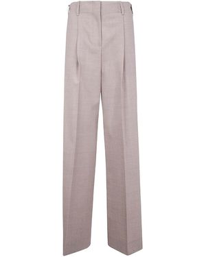 P.A.R.O.S.H. Wide Leg Trousers - Natural