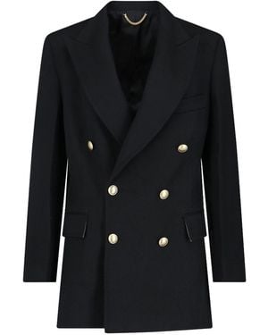 Victoria Beckham Double-Breasted Jacket - Black