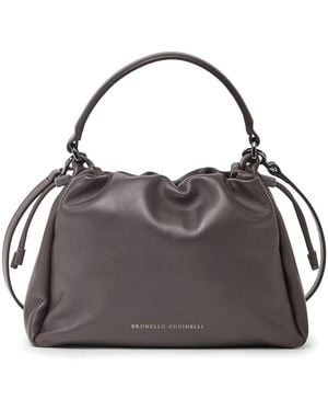 Brunello Cucinelli Leather Bag - Metallic