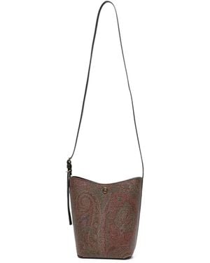 Etro Borsa A Secchiello Paisley Arnica - Bianco