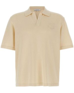 Maison Kitsuné Bold Fox Head Polo Shirt - Natural