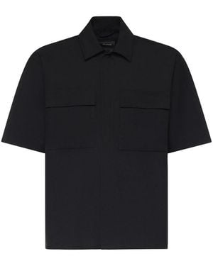 Laminar Wool-Touch Shirt - Black