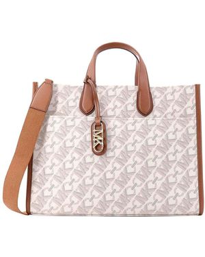 Michael Kors Gigi Covered Canvas Handbag - Pink