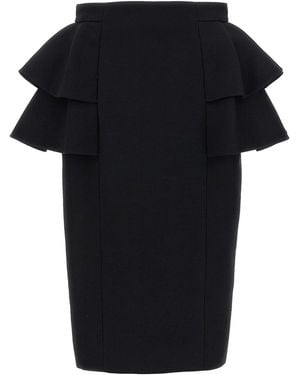 Valentino Garavani Crepe Couture Skirt - Nero