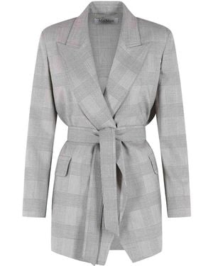 Max Mara Wool Robe Jacket - Gray