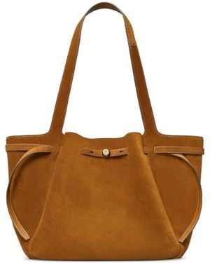 Tory Burch Romy Suede Shopping Bag - Brown