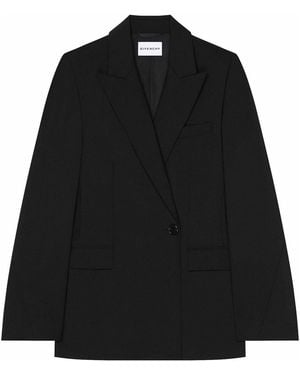 Givenchy Double Breasted Tailored Jacket - Black