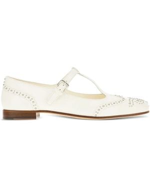 Church's Opal Met Nappa Mary Jane Ballet Flat - White