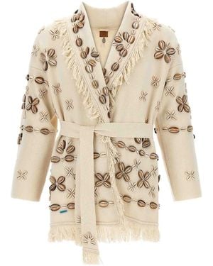 Alanui Ocean Dream Cardigan - Natural