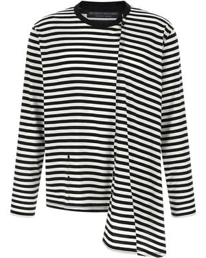Yohji Yamamoto Panelled Jumper - Black