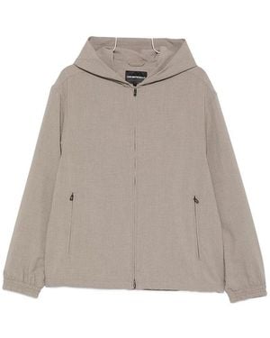 Emporio Armani Hooded Blouson Jacket - Gray