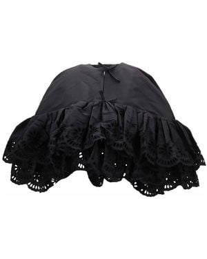MERYLL ROGGE Short Cape W/ Embroidery - Blue