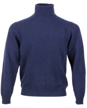 04651/A TRIP IN A BAG Cashmere Crewneck - Blue