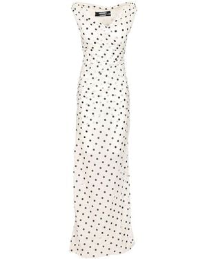 Jacquemus Polka Dot Patterned Dress - White