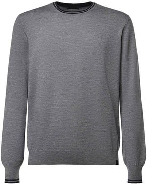 Fay Suéter Cuello Redondo - Gris