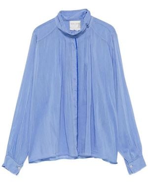 forte_forte Oxford Bohemian Shirt - Blue