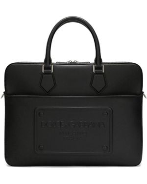 Dolce & Gabbana Leather Briefcase - Black